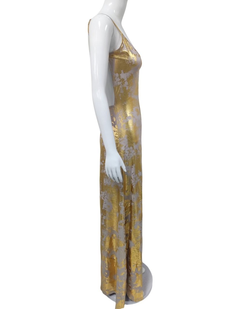 Summer Backless Bronzing Sling Dress for Women - Image 4