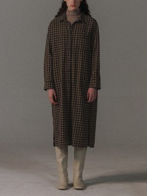 Classic Plaid Shirt Dress for Fall Winter