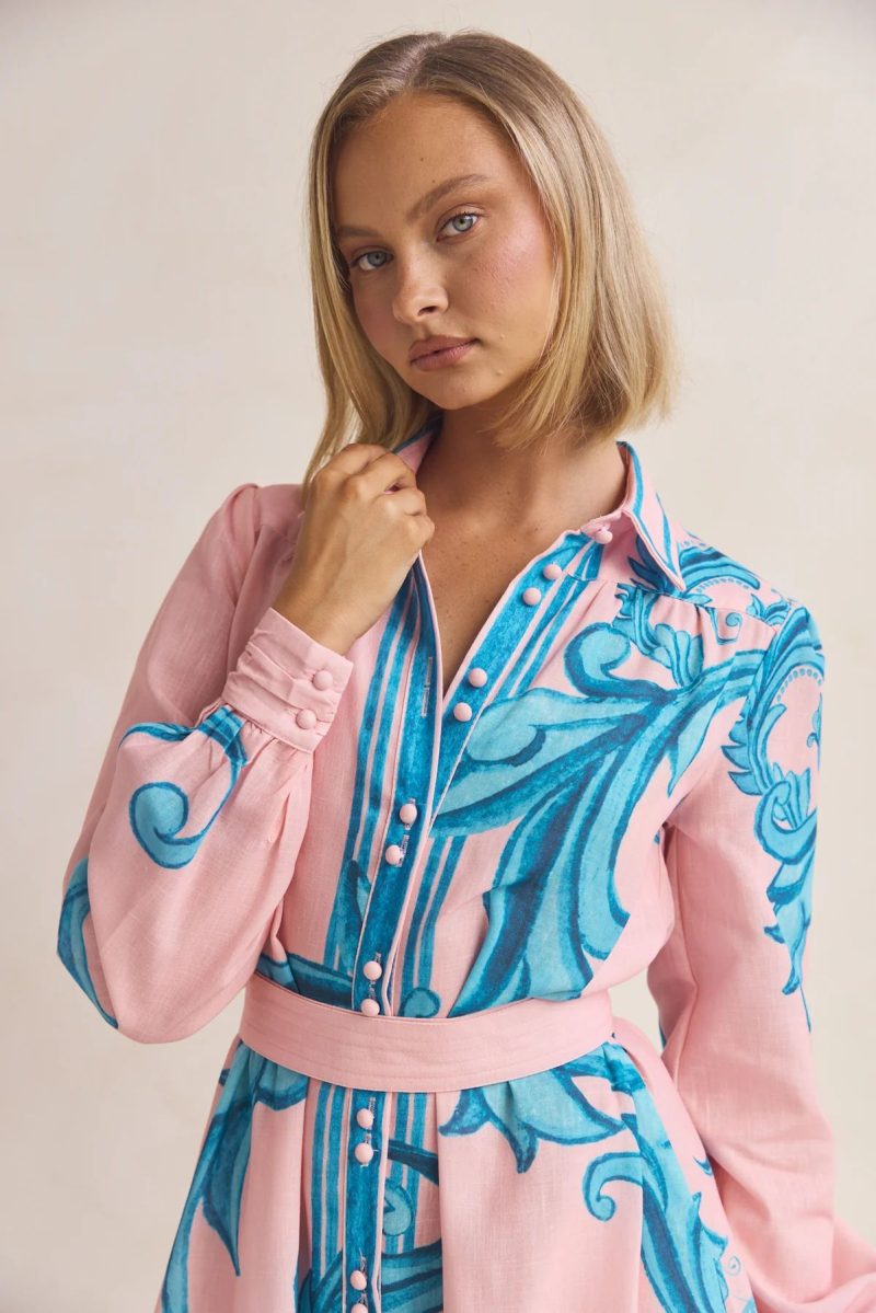 Lightweight Summer Printed Retro Loose Dress Women - Image 4