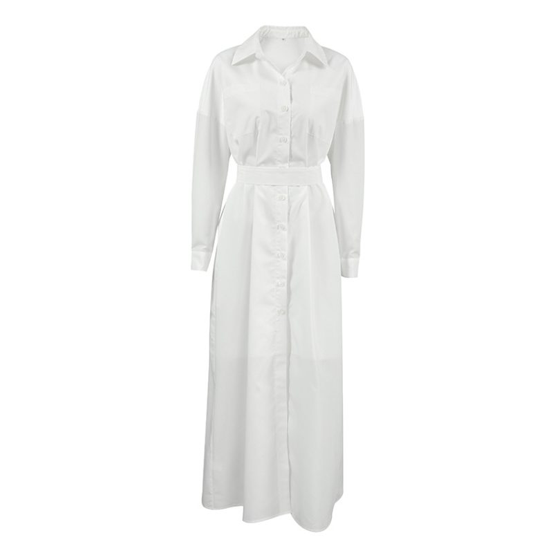 Winter Elegant Slim Fit Collared Dress Women - Image 4