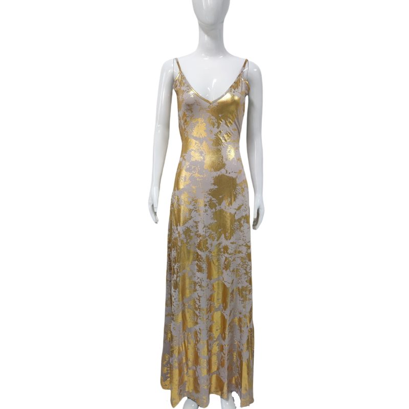 Summer Backless Bronzing Sling Dress for Women - Image 3