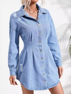 Structured Slim Denim Dress – Women’s Casual Wear