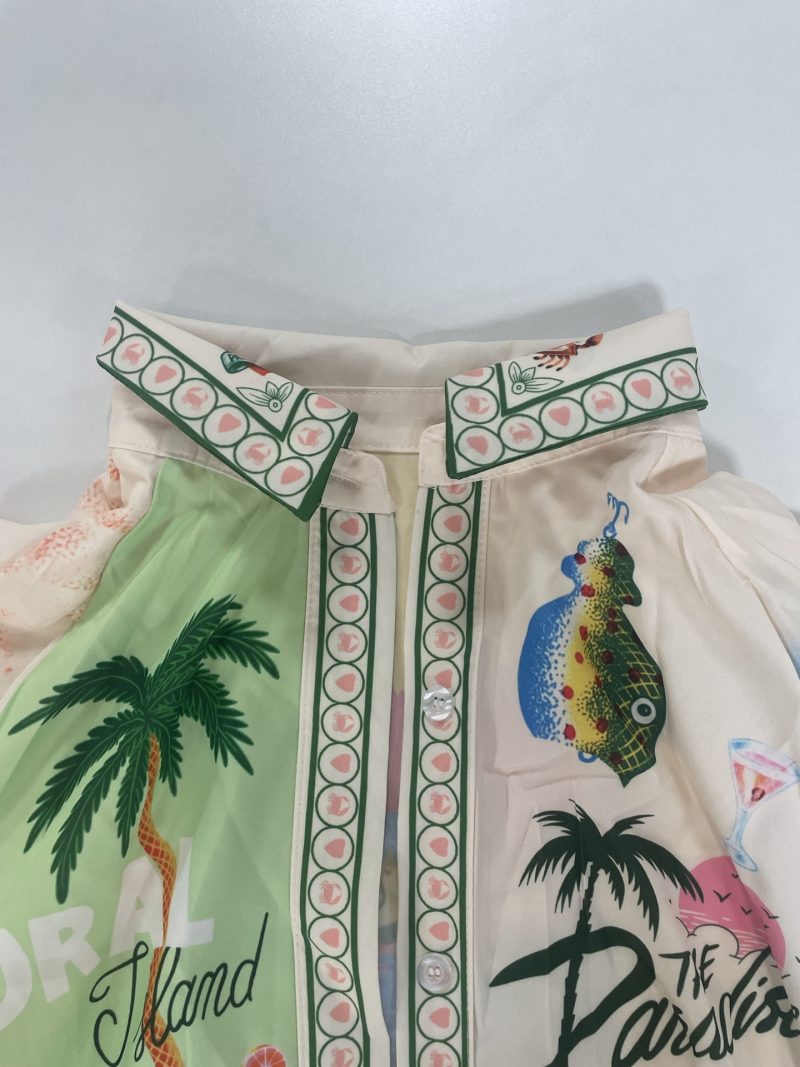 Women’s Printed Shirt Cardigan Style Office Dress - Image 4