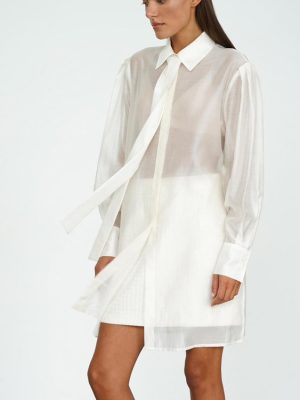 Women’s Loose Sheer Cardigan with Tie Front