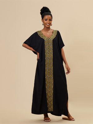 Women’s Loose Swimsuit Cover-Up Maxi Dress