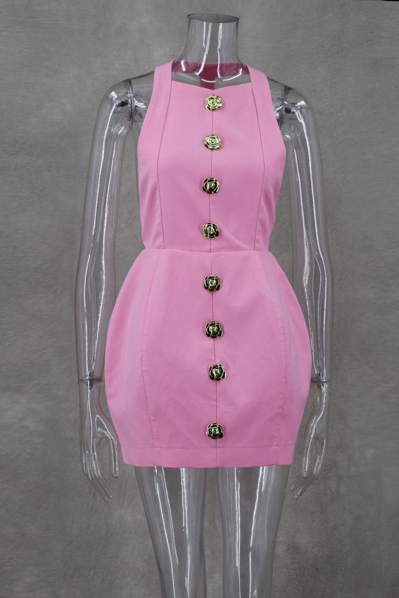 Light Pink Summer Dress with Sweet Look - Image 4