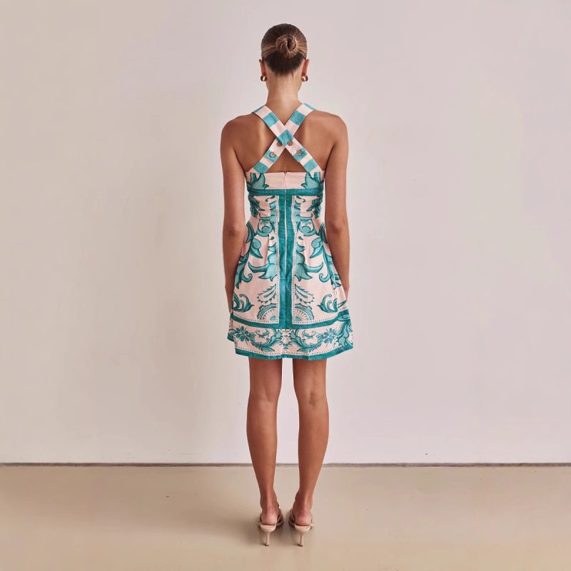 Strappy Cami Dress with Bright Summer Prints - Image 3