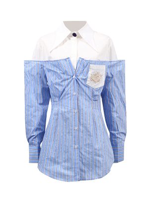Women’s Comfortable Striped Office Summer Shirt