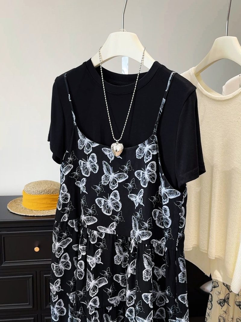 Women’s Linen Two-Piece Slimming Dress Set - Image 4