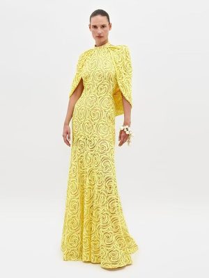 Elegant Embroidered Shawl Dress for Autumn Winter