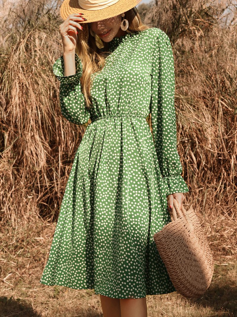 Elegant Summer Floral Midi Dress for Office - Image 2