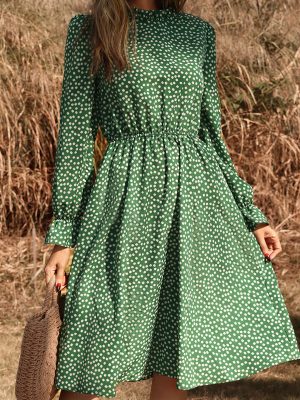 Elegant Summer Floral Midi Dress for Office