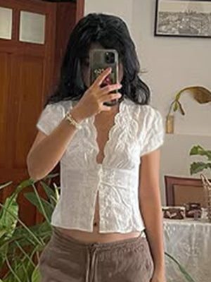 Spring Niche Design Waist-Tight Cardigan Shirt
