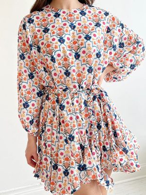Lightweight Floral Slim Fit Casual Dress Women