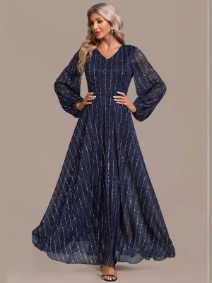 Middle East Sequined Cocktail Socialite Dress