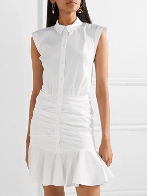 Elegant Slim Fit Cotton Fishtail Summer Dress
