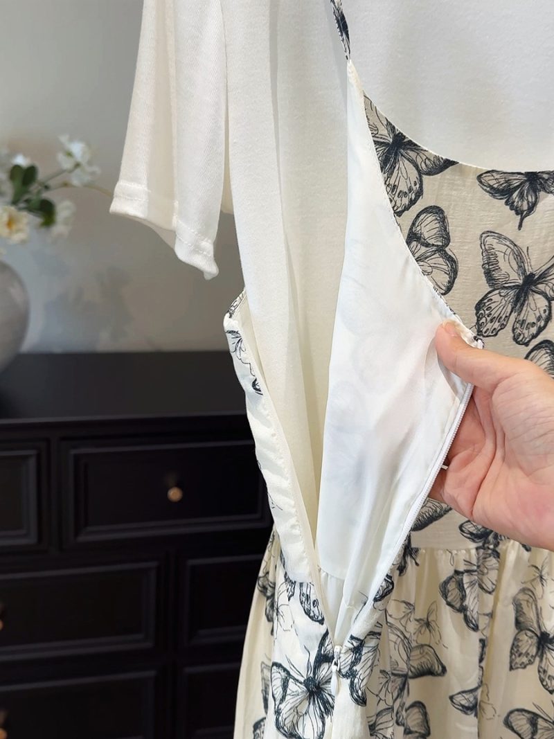 Women’s Linen Two-Piece Slimming Dress Set - Image 3