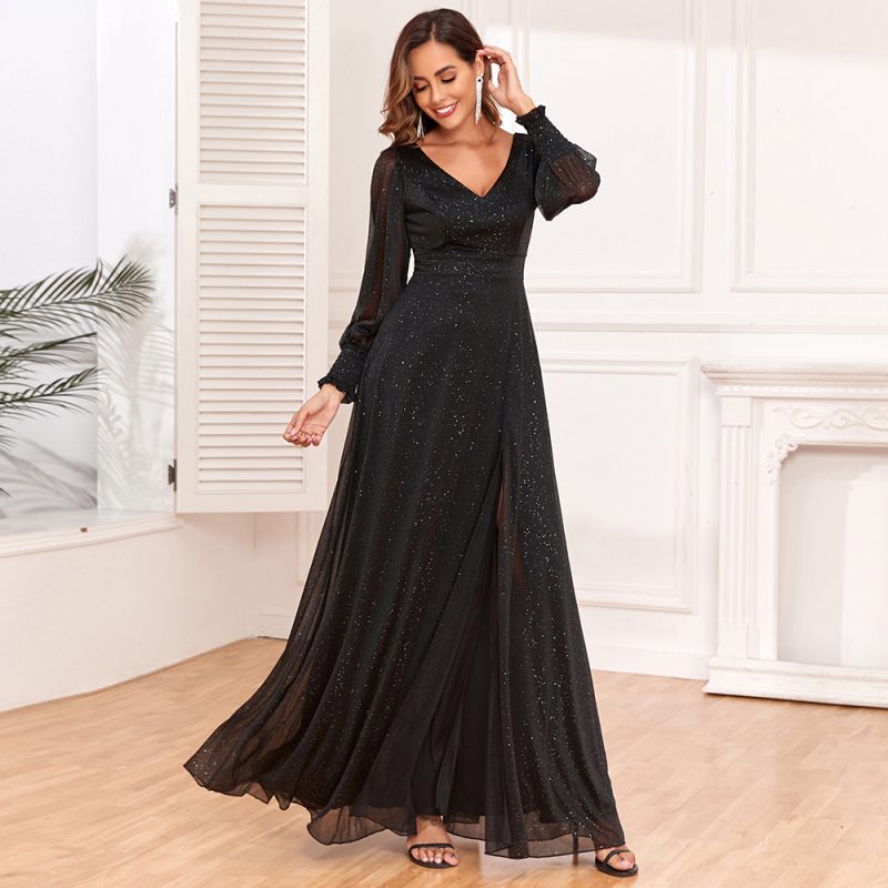 Glamorous Swing Maxi Dress with V-Neckline - Image 3
