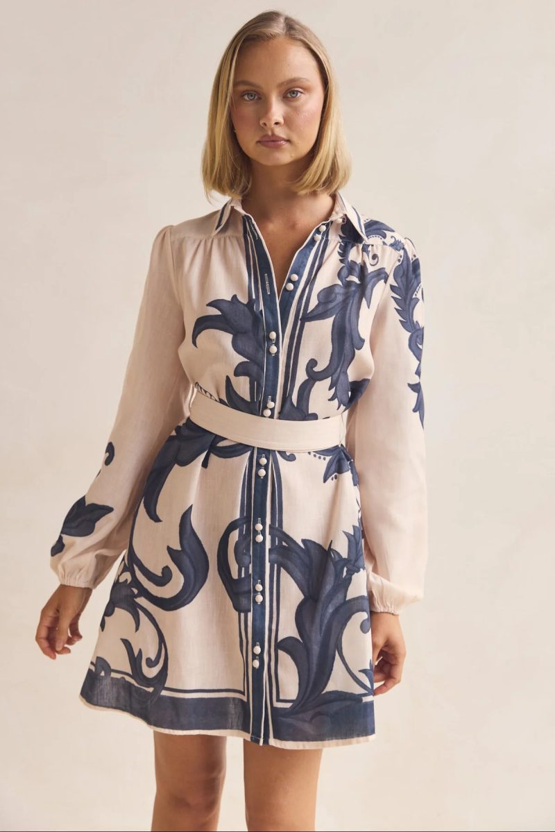 Vintage Style Printed Loose Summer Dress Women - Image 4