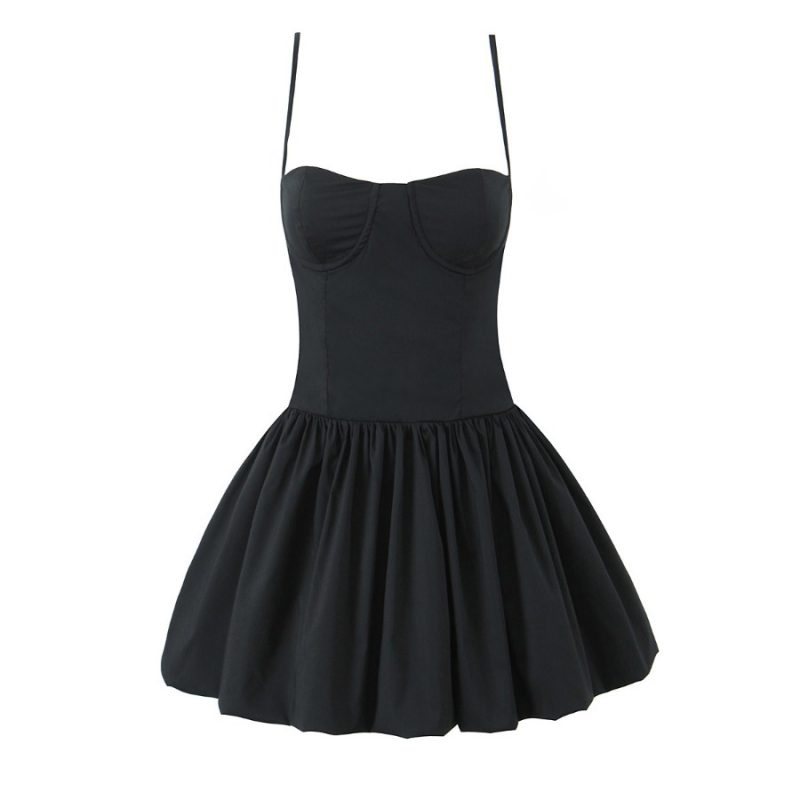 Summer Elegant Steel Strap High Waist Dress