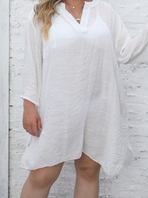 Seaside Holiday Plus Size Shirt Dress