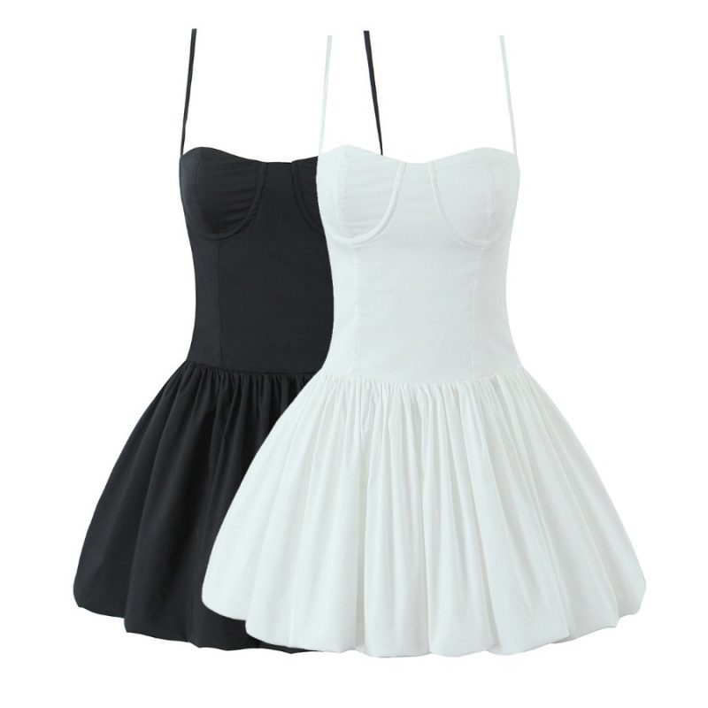 Summer Elegant Steel Strap High Waist Dress - Image 3