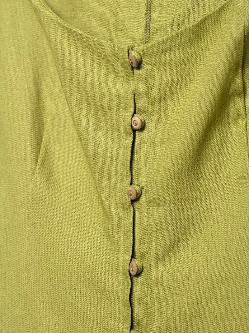Women’s Summer Square Neck Dress with Front Buttons - Image 5