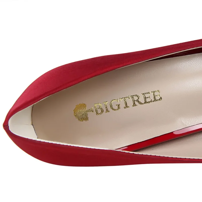 Elegant Satin Wedding Heels 10cm Catwalk Style Pumps - Image 6