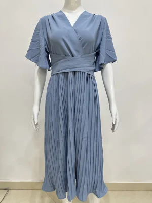Women’s Elegant V-Neck Long Dress