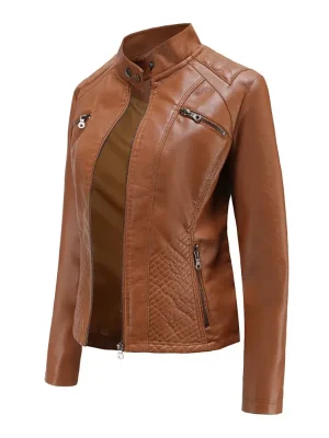Women’s Casual Leather Jacket
