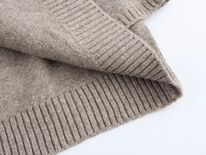 Elegant O-Neck Cloak Sweater - Image 5