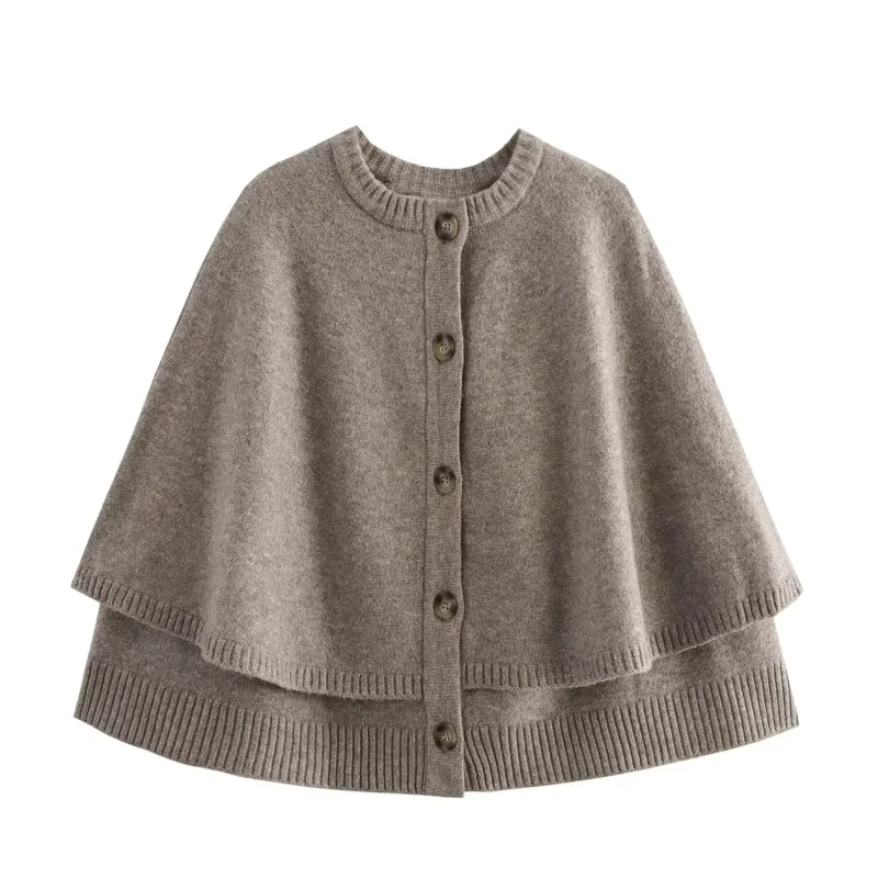Elegant O-Neck Cloak Sweater