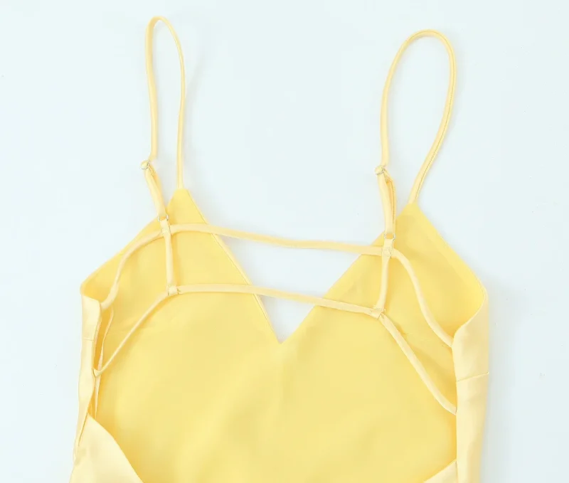Sexy Spaghetti Strap V Neck Dress Women - Image 6