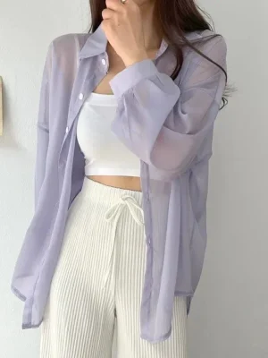 Women’s Summer Solid Shirt