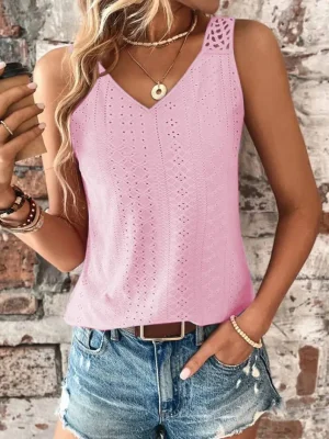Lace Hollow Out Top Elegant and Comfy Fit