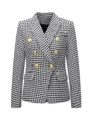 Women’s Plaid Short Blazer