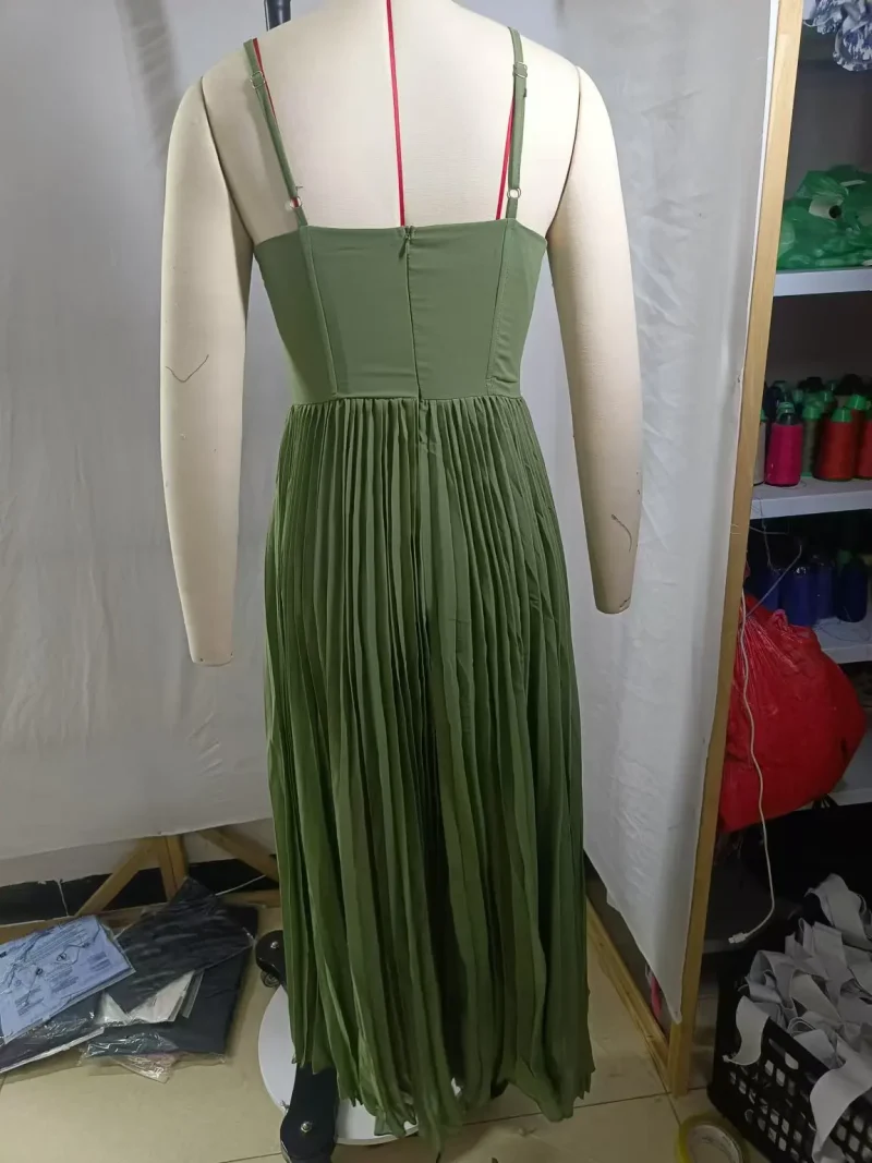 Sexy V Neck Evening Maxi Dress Women - Image 6