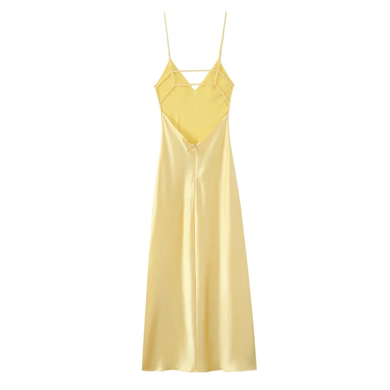 Sexy Spaghetti Strap V Neck Dress Women - Image 3