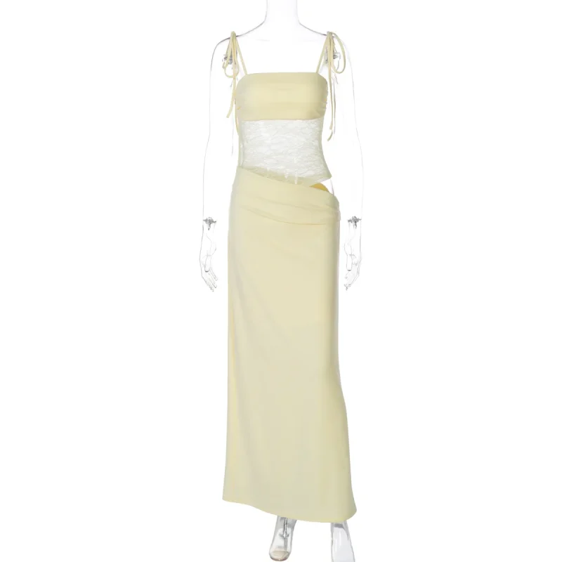 Backless Mesh Maxi Dress - Image 5