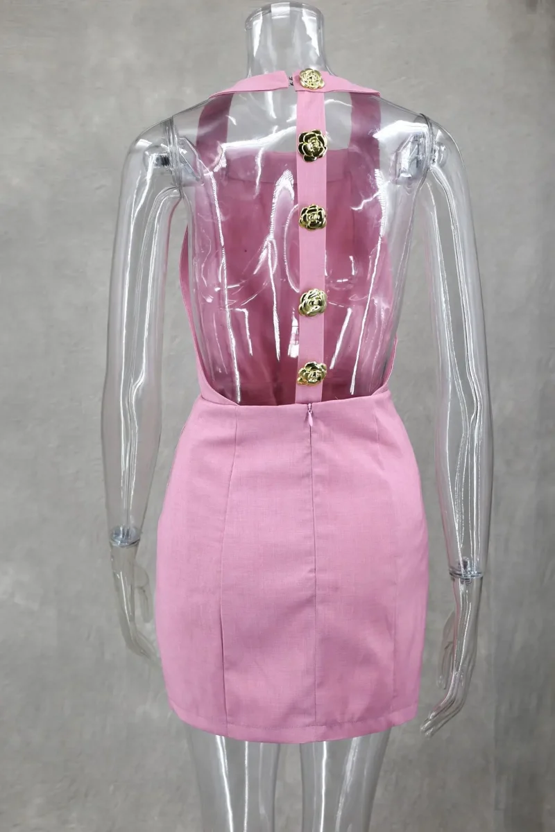 Slim Fit Hollow Out Party Dress - Image 6