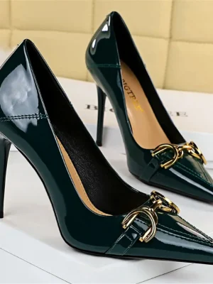 Women’s Metal Chain Stiletto Heels 7cm 10cm