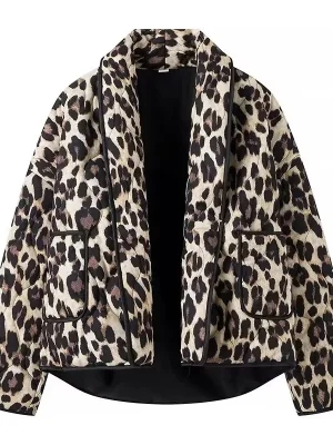 Women’s Cotton Padded Leopard Jacket