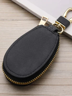 Mini Zip Key Wallet with Keychain