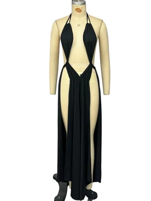 Women’s Sexy Backless Halter Jumpsuit