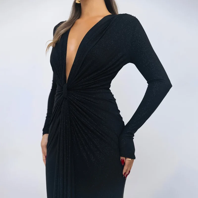 Sparkle Ruched Party Dress - Image 6