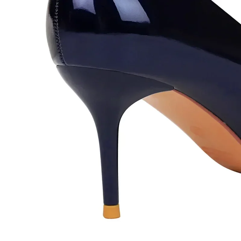 Elegant Royal Blue & Nude Heels - Image 6