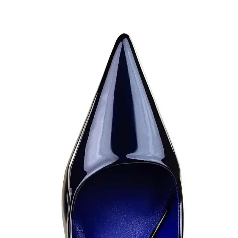 Elegant Royal Blue & Nude Heels - Image 5