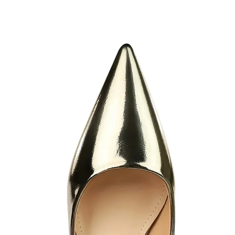 Glossy Low Heel Work Pumps - Image 4