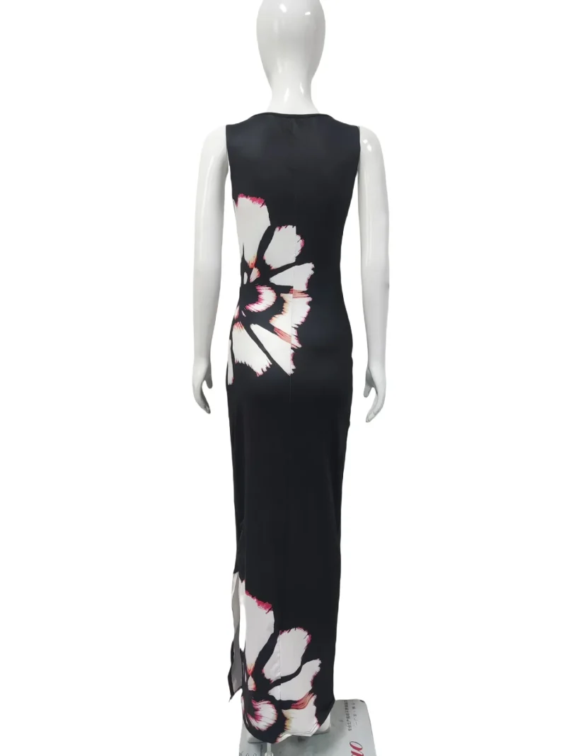 Black Hollow Out Maxi Dress - Image 6