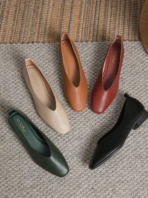 Cute Summer Square Toe Flats